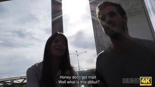 HUNT4K. Boy cant pay for hotel and he should watch his GF fucking