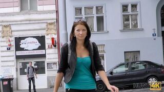 HUNT4K. Euro lassie is ready to undress and make love to stranger