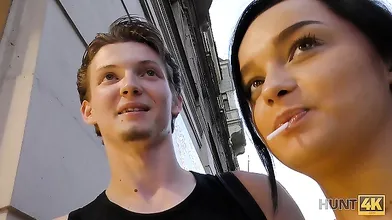HUNT4K. Sweet chick gets fucked in multiple positions for money
