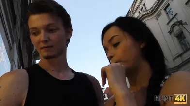 HUNT4K. Sweet chick gets fucked in multiple positions for money