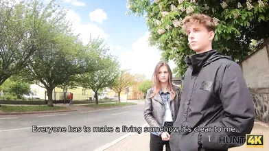 HUNT4K. Pretty lassie shows her amazing sex skills to rich male