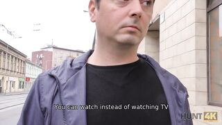 HUNT4K. Lucky hunter meets beauty in the streets and fucks her