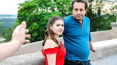 HUNT4K. 21yo hottie gives juicy pussy to a stranger to pay all dads bills