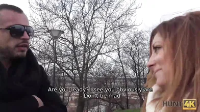 HUNT4K. Gentleman is ready to pay for sex with alluring teen lady