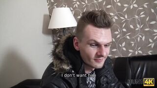 HUNT4K. Modest young chick agrees to become a slut for some money