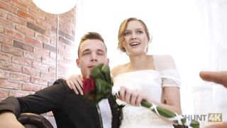 HUNT4K. Married couple decides to sell brides pussy for good price