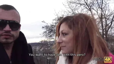 HUNT4K. Elegant young redhead boasts about her wonderful sex skills
