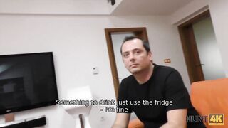 HUNT4K. Babe is sick of lover and decides to have sex with stranger
