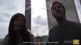 HUNT4K. Crazy fucking action performed by lovely dollface for money