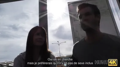 HUNT4K. Hunter aide les  à louer une chambre et frappe des colleen pour cela