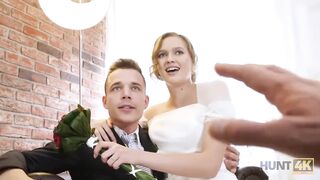 HUNT4K. Rich man pays well to fuck hot young babe on her wedding day