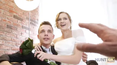 HUNT4K. Rich man pays well to fuck hot young babe on her wedding day