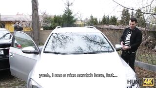 HUNT4K. Redhead wants new car and is ready to suck and fuck for it