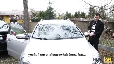 HUNT4K. Redhead wants new car and is ready to suck and fuck for it