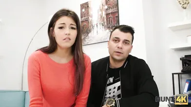 HUNT4K. Dude needs a car so why his naughty babe satisfied seller