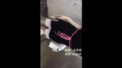Public Gaming store super cute Ladyboy masturbate and cum on her chair