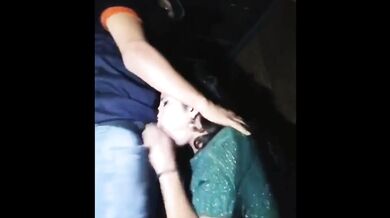 Shemale from India getting gangbanged on a train