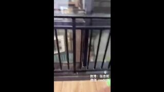 Asian schoolgirl sweet teenager Ladyboy upskirt and cum on her pantyhose on public toilet