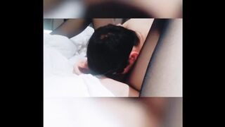 Asian Ladyboy is a hooker prostitute and put the client cock on her mouth and ass
