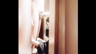 Asian Ladyboy is a hooker prostitute and put the client cock on her mouth and ass