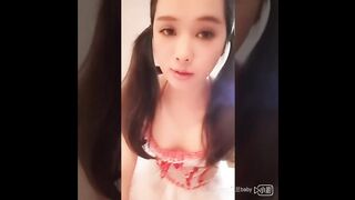 Cute asian Ladyboy is a cocksucker and fucked with a small dick and small titties