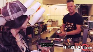 HITZEFREI Lullu Gun gets herself a real German sausage