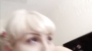 She is a super blonde trap girl cocksucker and sissy with a dude
