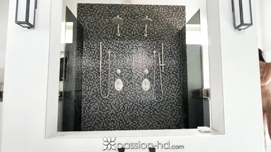PassionHD: Fresh Shaved Pussy Shower Fuck on XPORN