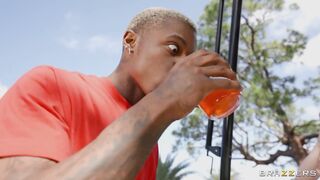 Brazzers: Dunkin' On The Neighborhood MILF & Lesbian's 1st Cock on XPORN part 2