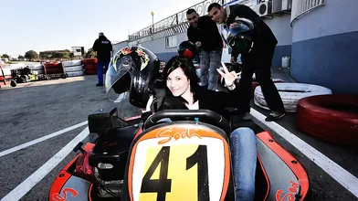 EuroHo puts the Go in the Kart - with her Pussy