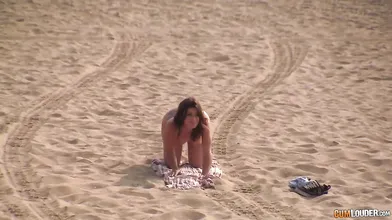 Beach Babe Julia Roca Rides and Cums all Over Cock