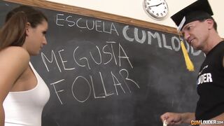Prof Big Dick's lecture turns doggystyle