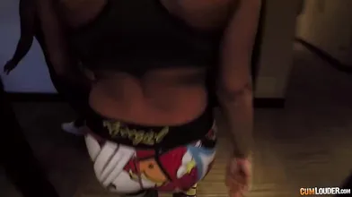 Two fat Latina asses get trained on the same shaft