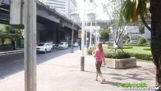 Hot petite Asian stuffed by a large cock