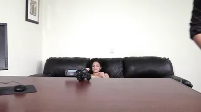 Rough Sex Loving Amateur's Anal on Couch