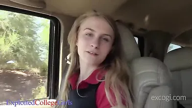 18yo Sweet Charlotte Gets A Hard Cock In Her Little Mouth & Tiny Twat!