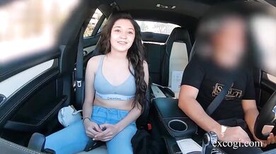 First Timer Luna Does It All - This Coed is Wild