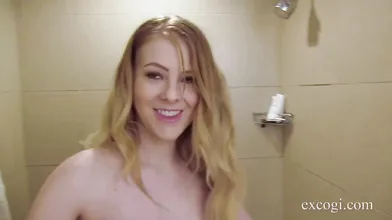 Blonde Shey Holmes Sucks Dick While Vibrating Her Wet Pussy!