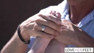 Macy Meadows Poolside Foot Fetish Sex