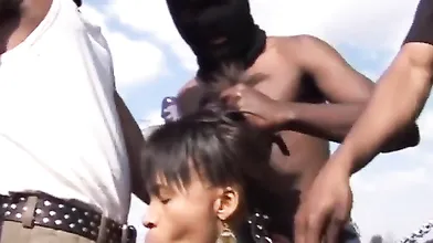 Real African Teen Sex Slave Forced BBC Blowbang
