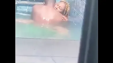 Mzansi Couple Having Pool Sex