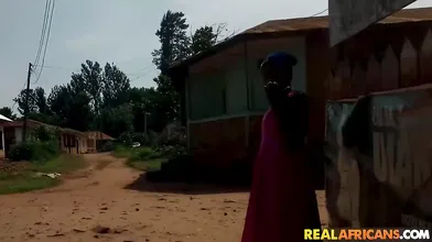 Black Nigerian Dinner Lady Gets Huge Ebony Cock For Lunch!