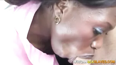 Easy African Slut Down Picked Outdoor For Rough Interracial Fucking