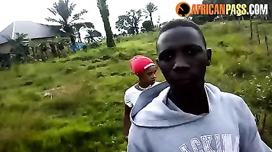Young African Girl Picked Up And Fucked In Public Park