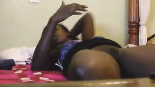 Black African Teen Sucks Big White Cock