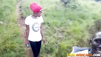 African Amateur Teen Couple Having A Quick Hard Fuck