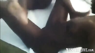 Ebony Tribbing And Pussy Grinding