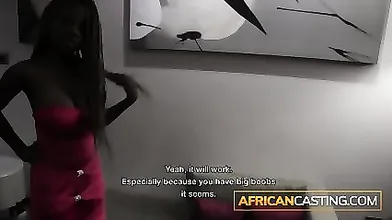 Busty Black Ghetto Stripper Auditioning As A Bikini Model