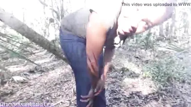 Wild Girl Wooded Outdoors Squirting Masturbation - Carla Cain