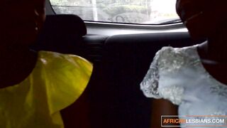 African Lesbians Flirting In Taxi Pussy Eating In Bedroom